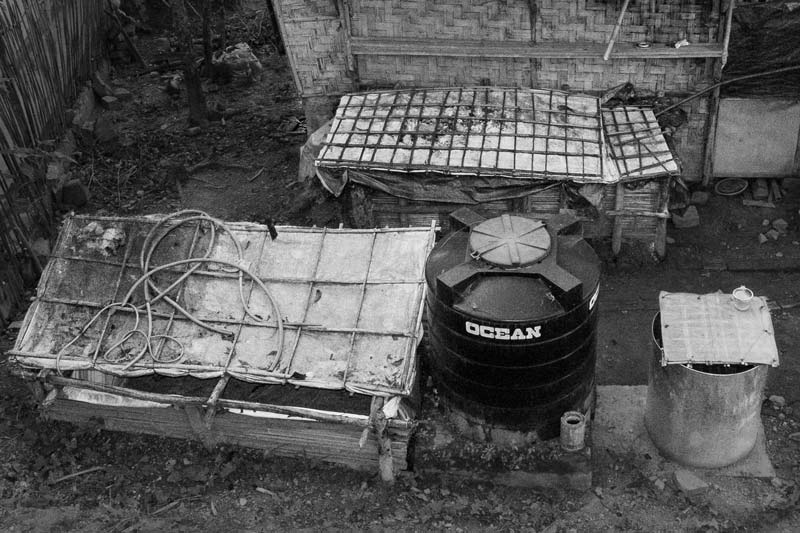 Nature-based Solutions for Drinking Water - Tanks used for collecting the rainwater harvested from the rooftop shown before in Mokokchung district, Nagaland